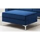 preview thumbnail 8 of 17, Velvet Standard sectional l shaped Sleeper Sofa with Reversible Ottoman - 104"