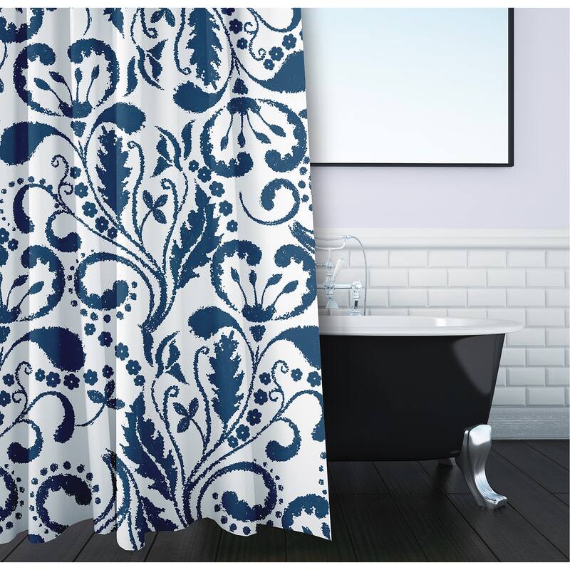 Aurora Floral Print Shower Curtain