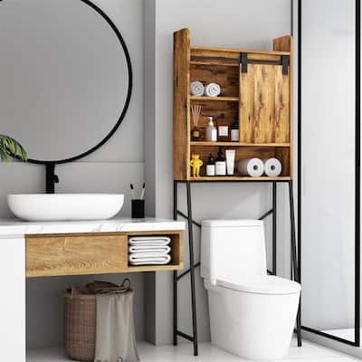 Over The Toilet Storage - 3.9"D x 21.6"W x 39"H