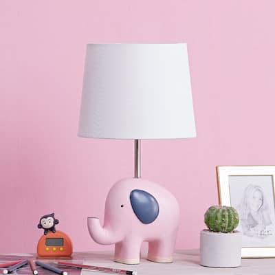 17'' Children Elephant Table Lamp - N/A