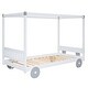 preview thumbnail 7 of 6, Twin Size Canopy Car-Shaped Platform Bed,White