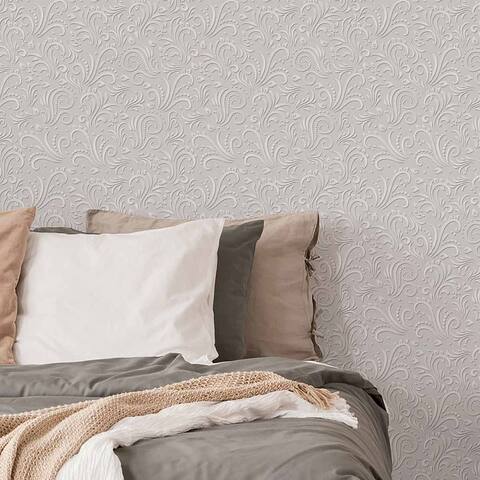 Grey Motif Peel and Stick Removable Wallpaper 0501