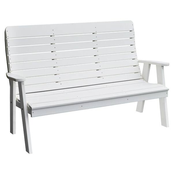 slide 2 of 14, Poly 5' Winston Garden Bench White