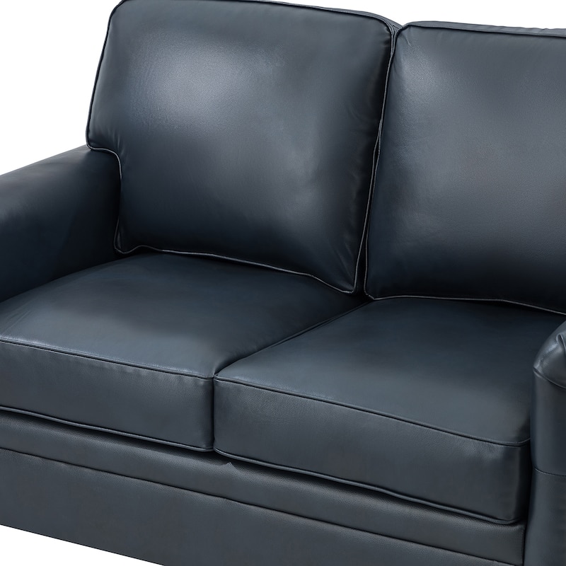 Irene Transitional Sofa with Nailhead Trim and Solid Wooden Legs