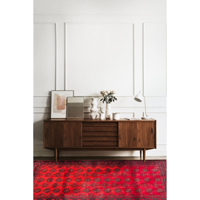 Teimani Red Rug 2'10" x 4'7" - 2'10 x 4'7