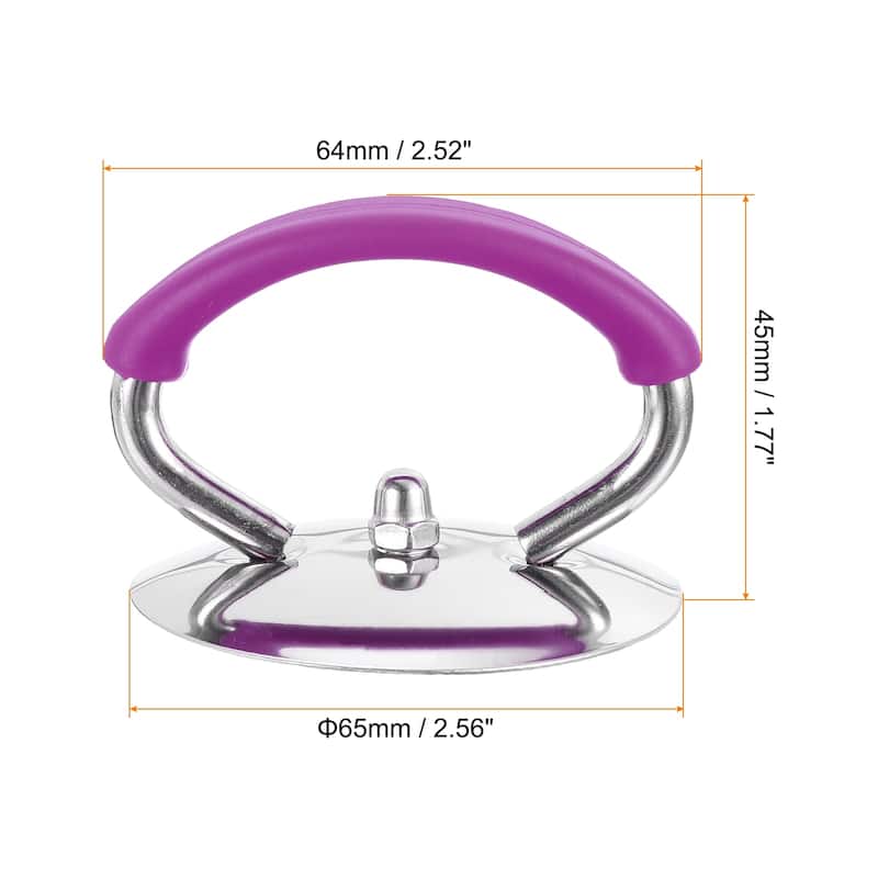 2pcs Universal Pot Lid Replacement Knob Heat Resistant Lid Handles - Purple