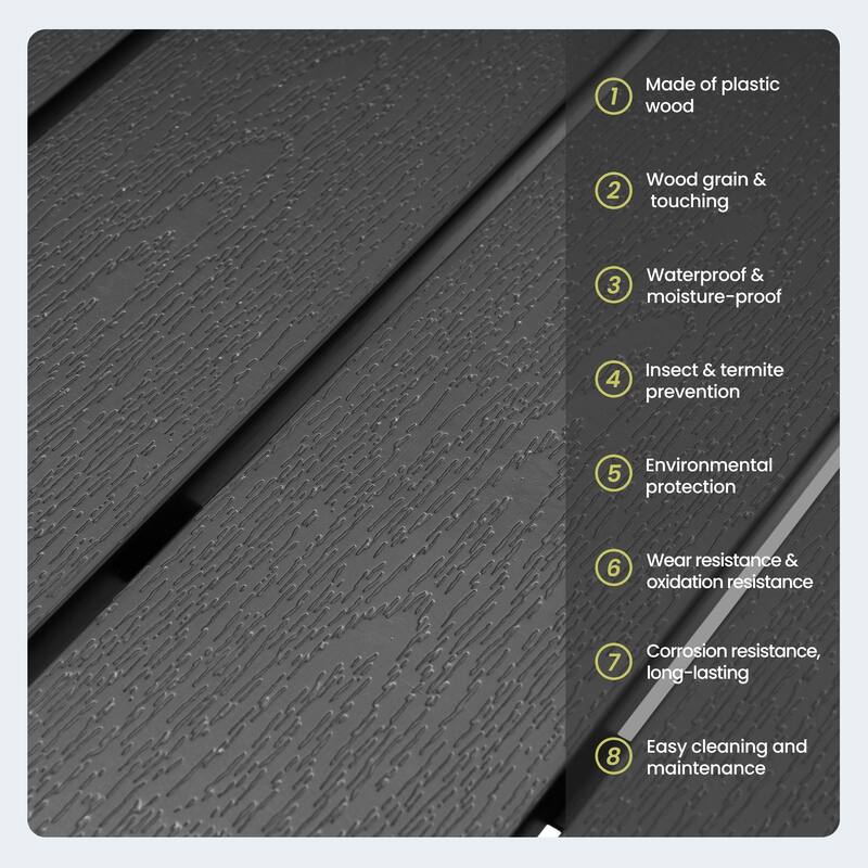 7-Piece Outdoor Dining Set Aluminum Dining table with Stackable Chairs