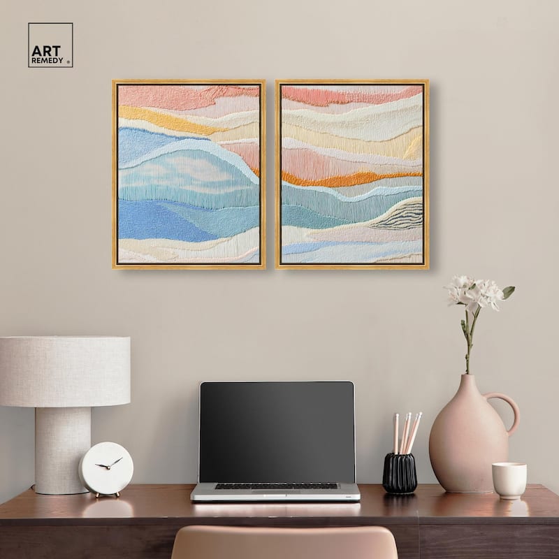 Morning Calm I Canvas Set of 2 by Art Remedy