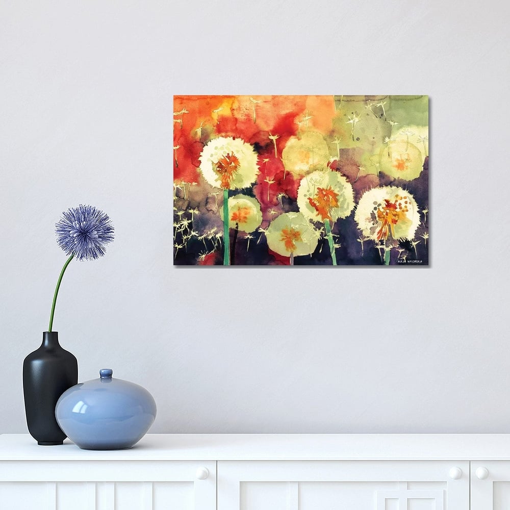iCanvas "Dandelions" by Maja Wronska Canvas Print
