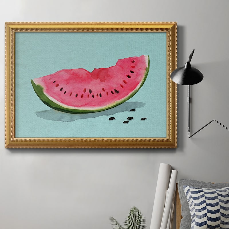 Summer Watermelon II Premium Framed Canvas- Ready to Hang