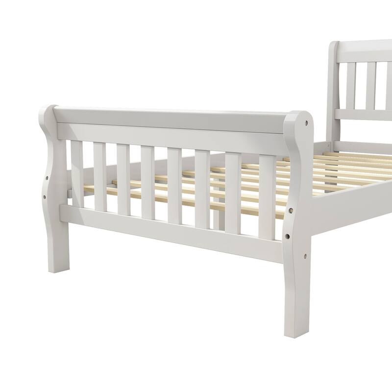 Modern Wood Platform Twin Size Bed