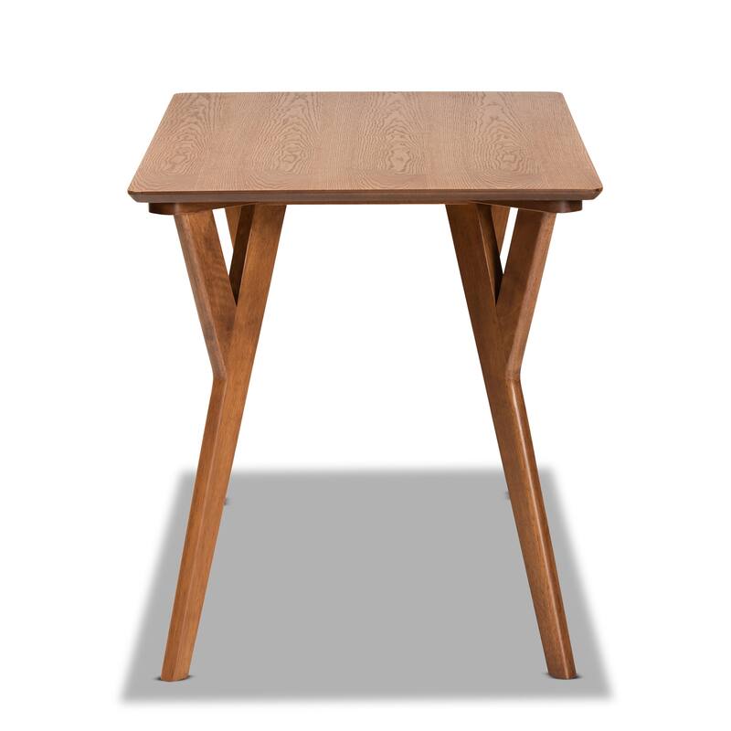 Sahar Walnut Brown Finished Wood Dining Table