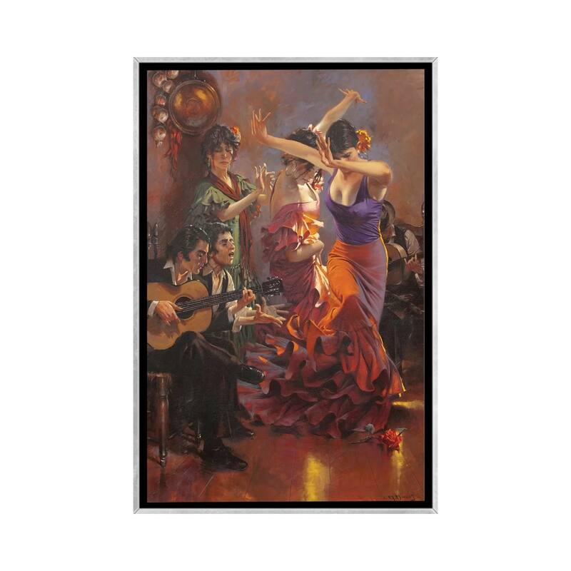 iCanvas "Dance With Pain" by Maher Morcos Framed