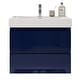 preview thumbnail 34 of 71, Baillie 30'' Wall-Mounted Vanity with Reinforced Acrylic Sink 30''Width - Night Blue
