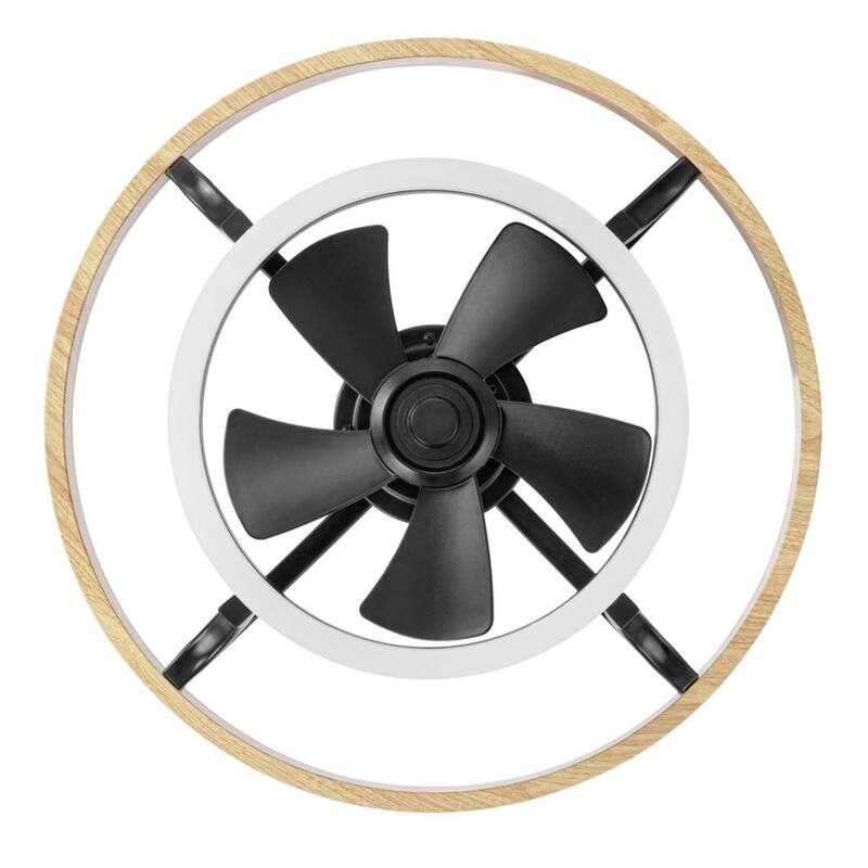 21" Honeywell Acklen Matte Black Fandelier with LED Lights and Remote Control - 21 Inches