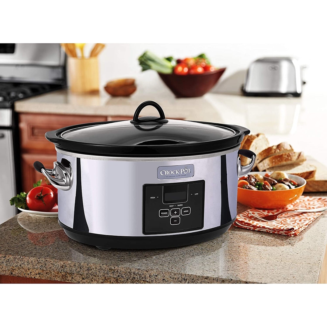 Crock-Pot 7 Quart Slow Cooker with Programmable Controls and