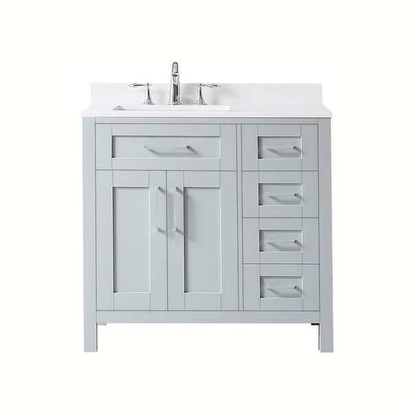slide 2 of 15, OVE Decors Tahoe 36 Dove Grey Vanity