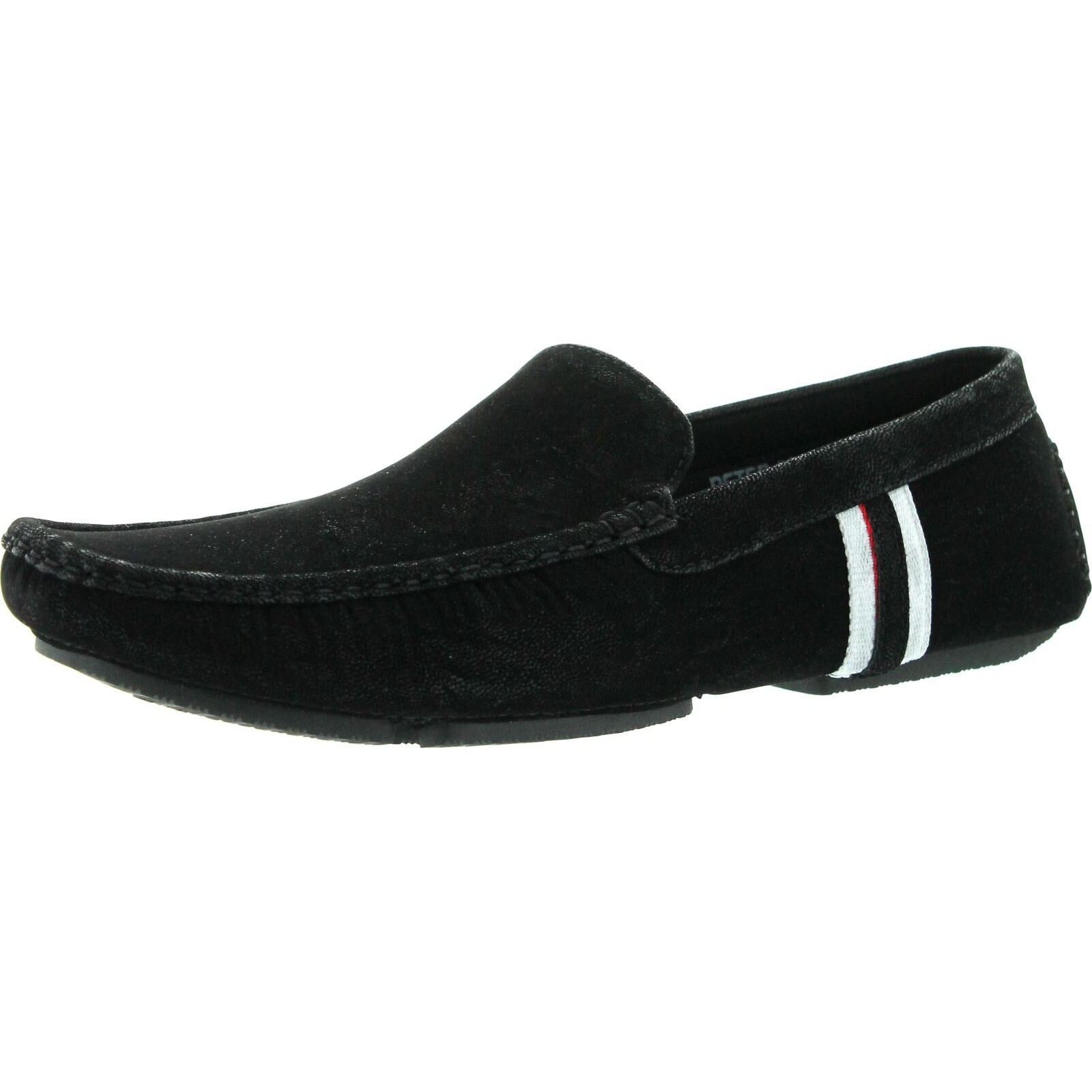 black suede moccasins men's