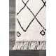 preview thumbnail 18 of 27, Nuloom Ivory Contemporary Cabin Diamond Moroccan Tassel Area Rug
