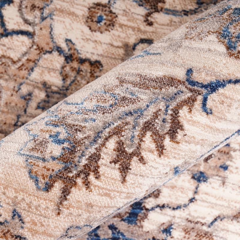Arcelina Marlow Ivory Oriental Polyester Area Rug