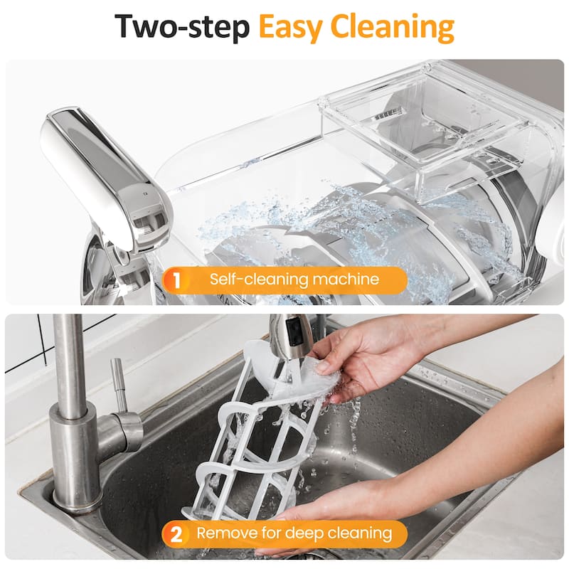 Single-Tank Slushie Maker with Rapid Chill, Self-Cleaning, 5 Drink Modes