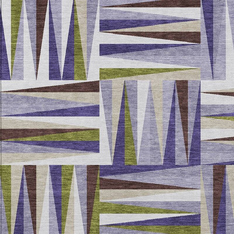 HomeRoots Geometric Transitional Rectangle Outdoor Rug