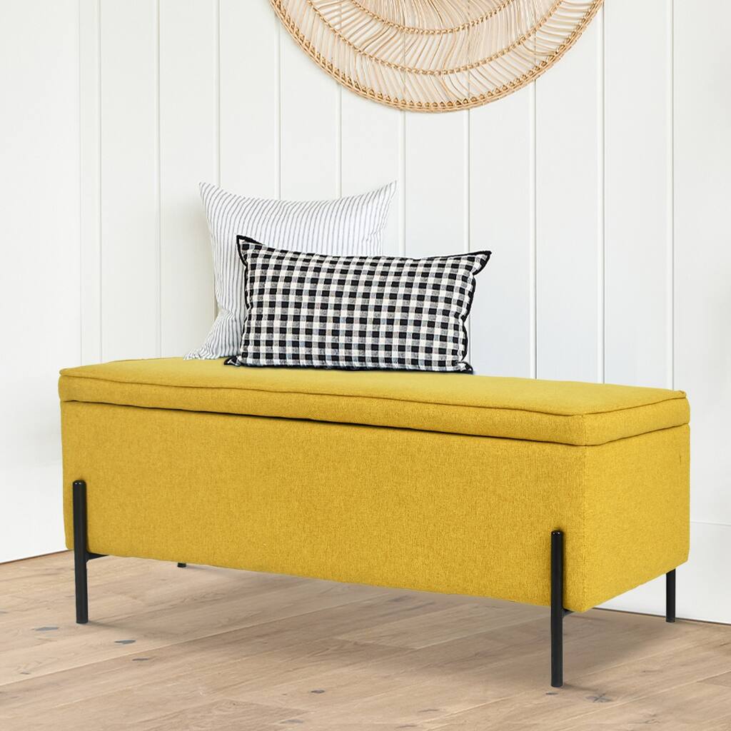 Coucou 41 inch Modern Storage Ottoman Flip Top Storage Bench - 41"x17"x17"