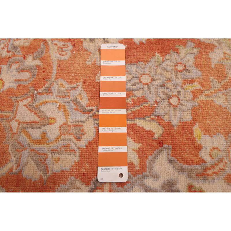 ECARPETGALLERY Hand-knotted Antalya Vintage Rust Wool Rug - 9'10 x 13'2