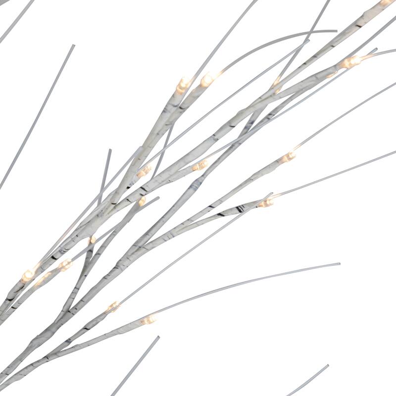 4' LED Lighted White Birch Christmas Twig Tree - Warm White Lights