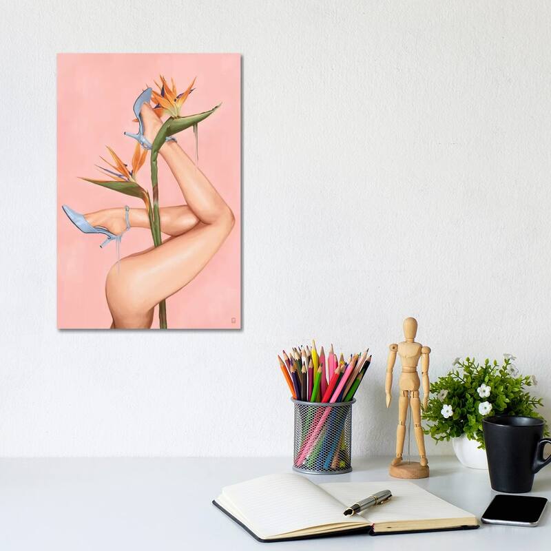 iCanvas "Bird Of Paradise" by Alexander Grahovsky Canvas Print - 12x8x0.75