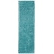 preview thumbnail 72 of 90, SAFAVIEH Polar Shag Bibi Glam Solid 3-inch Extra Thick Rug 2'3" x 10' Runner - Light Turquoise - Runner