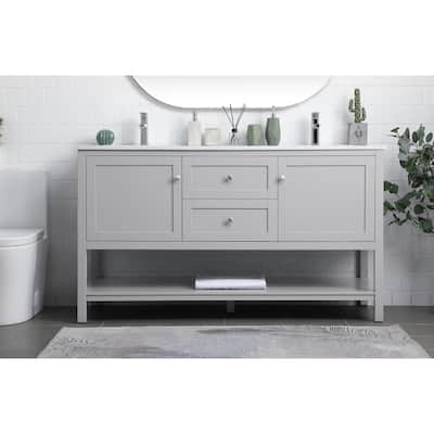 Legacy 54 - 60 Inch Double Bathroom Vanity