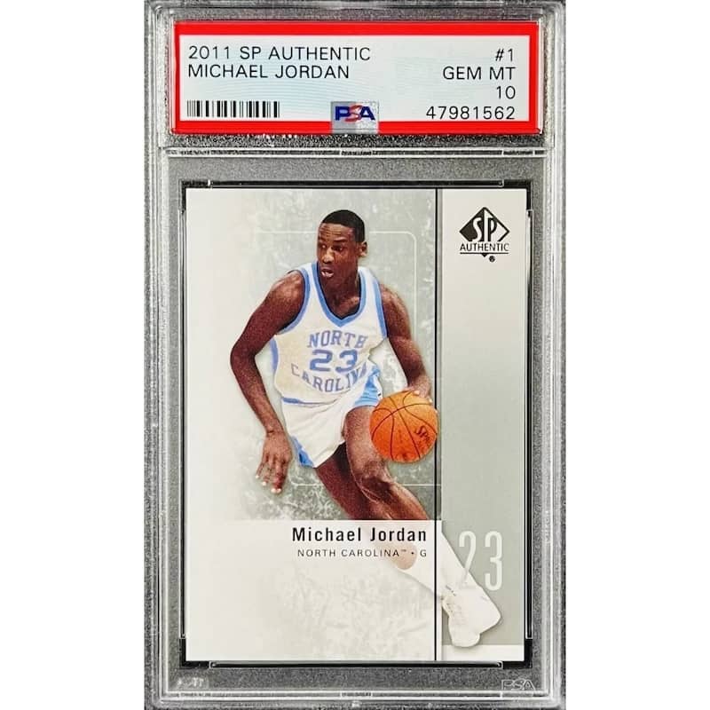 Michael Jordan 2011 Upper Deck SP Authentic Basketball Card #1 Graded PSA 10 - 8'6" x 11'6"
