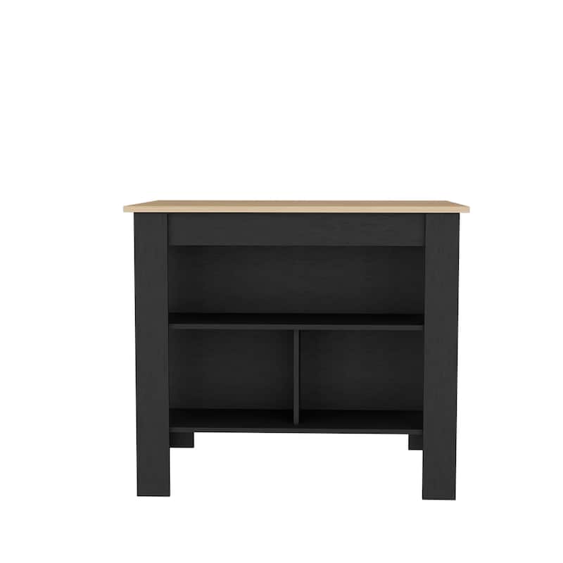 Kitchen Island 35.4" H, with 3 Shelves