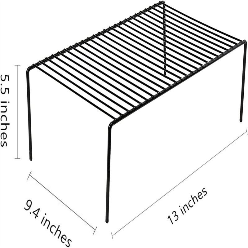 Cabinet Storage Shelf Rack Set of 6 - 9.4"D x 13"W x 5.5"H