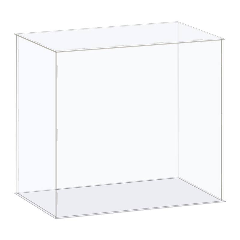 Display Case Box Acrylic Box Transparent Showcase 41x16x31cm for Collectibles