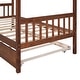preview thumbnail 11 of 10, Twin Size Wooden House Bed with Pull-Out Trundle , Classic Design, Space-Saving Solution, and Solid Pine Construction