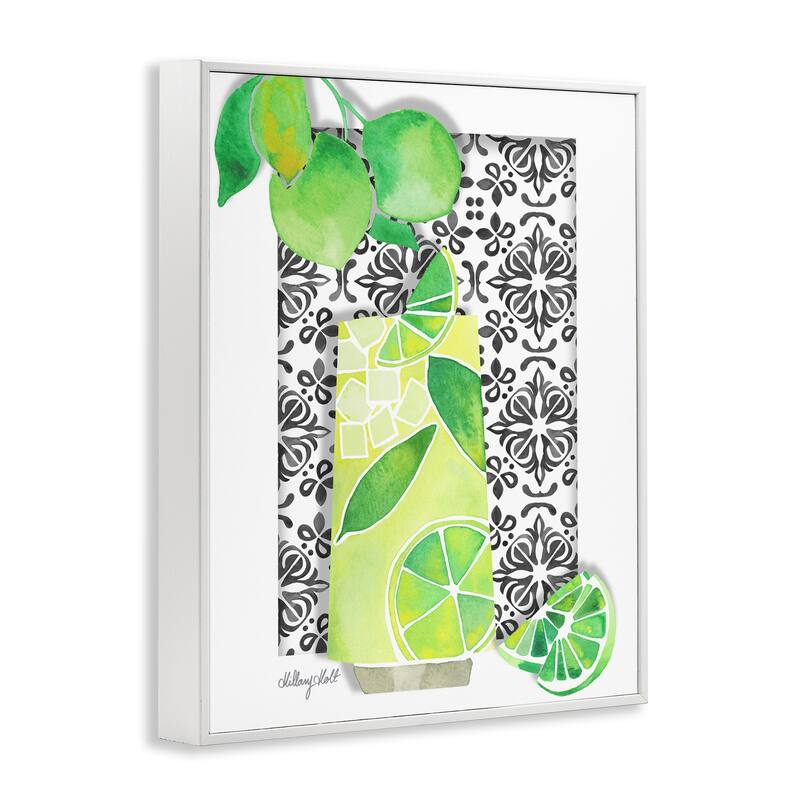 Stupell Mediterranean Mojito Drink Framed Giclee Art Design By Hillary Holt