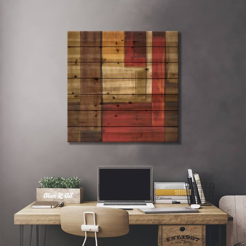 Crossover II Print On Wood by Aaron Summers - Multi-Color