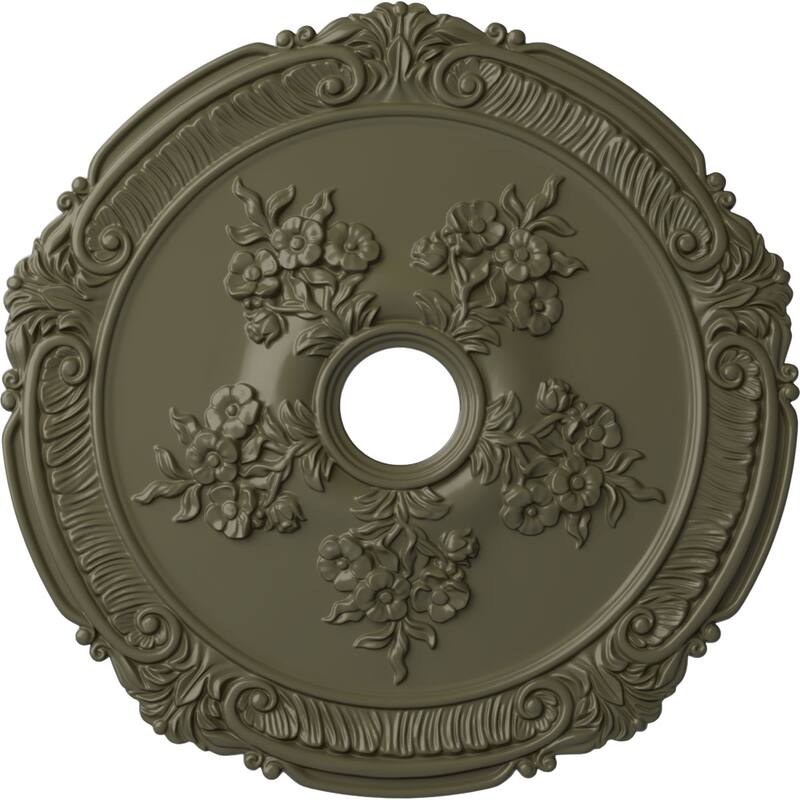 26"OD x 3 3/4"ID x 1 1/2"P Attica with Rose Ceiling Medallion