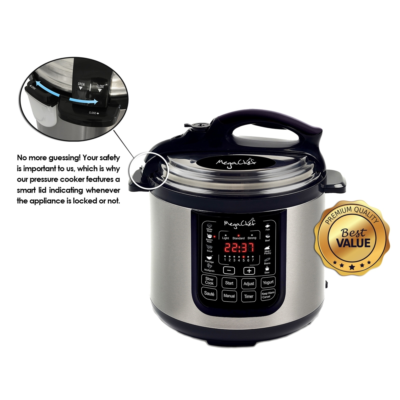 Commercial Electric Pressure Cooker 12 Quart, Large Multi Cooker - China Pressure  Cooker and Electric Pressure Cooker price