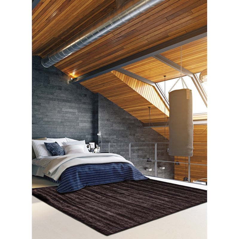 Kashkuli Gabbeh Grey Rug 8'3" x 9'8" - 8'3 x 9'8