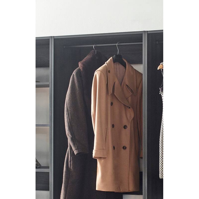 Prosper Gray Freestanding Walk in Wood Closet System