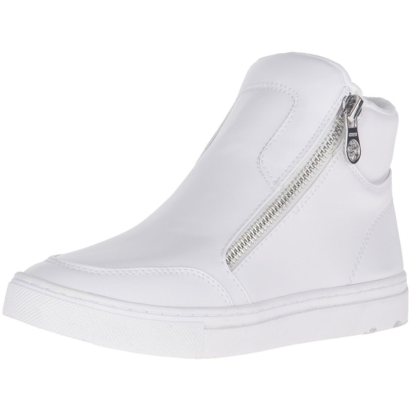 Guess Womens Josian Leather Hight Top Zipper Fashion Sneakers Guess Womens Josian Leather Hight Top Zipper Fashion Sneakers