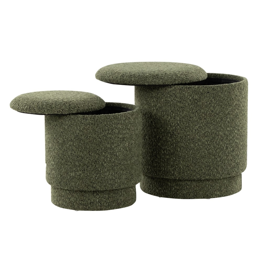 Carson Carrington Corday Upholstered Ottoman Set (Set of 2)