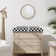 preview thumbnail 2 of 4, Sweet Jojo Designs Black & White Gingham Checkered Plaid Boy, Girl, Unisex/Gender Neutral Changing Pad Cover Sheet - Black Check
