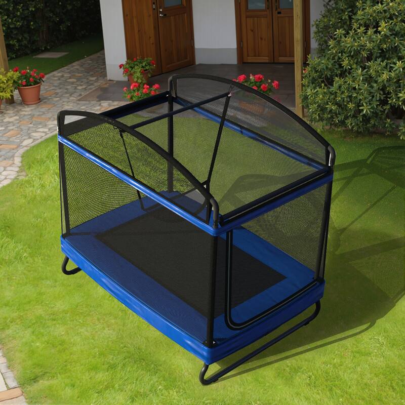 4*6ft trampoline with guard net+swing