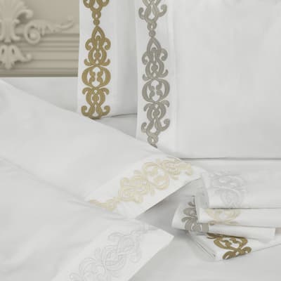 J. Queen New York Imperial Embroidered Pillow Case Pair