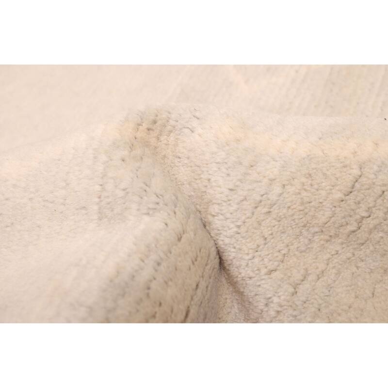 ECARPETGALLERY Hand-knotted Pak Finest Marrakesh Light Grey Wool Rug - 9'3 x 11'10