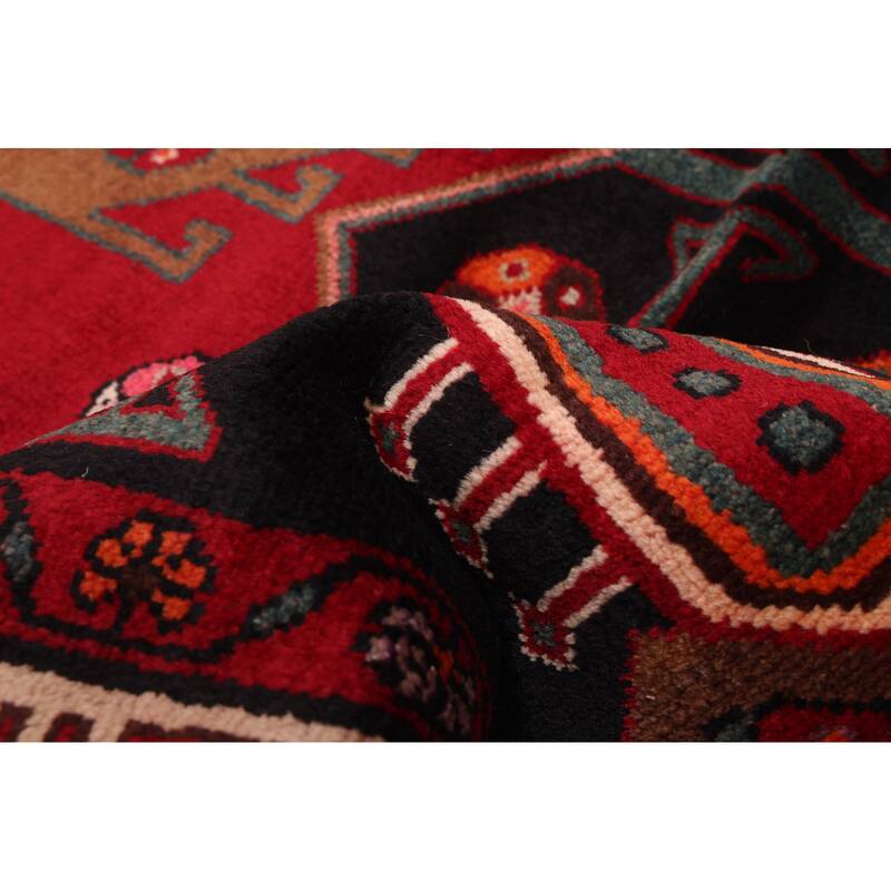 ECARPETGALLERY Hand-knotted Konya Anatolian Black, Red Wool Rug - 4'7 x 7'10
